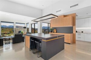 Modern kitchen bench top
